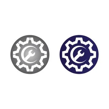 Gear Logo Template vector icon イラスト素材