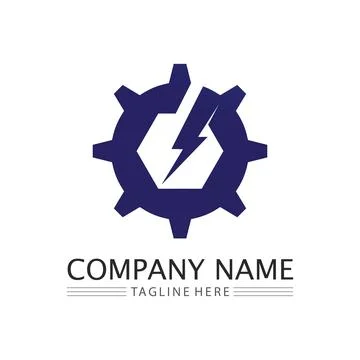 Gear Logo Template vector icon 스톡 일러스트