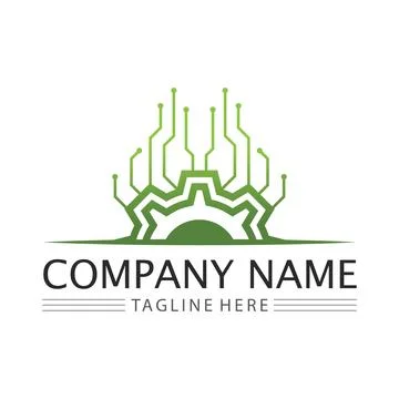 Gear Logo Template vector icon 스톡 일러스트