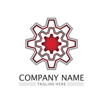 Gear Logo Template vector icon Stock Illustration
