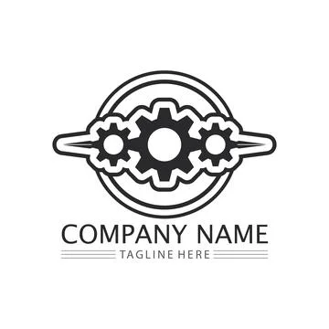 Gear Logo Template vector icon 库存插图