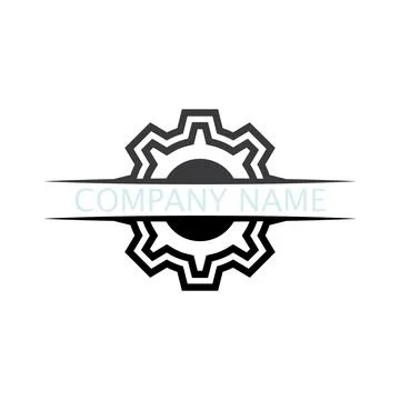 Gear Logo Template vector icon Illustrazione stock