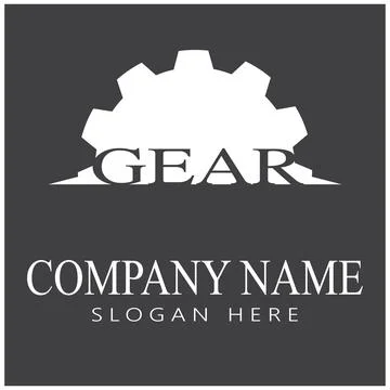 Gear Logo Template vector icon Иллюстрация