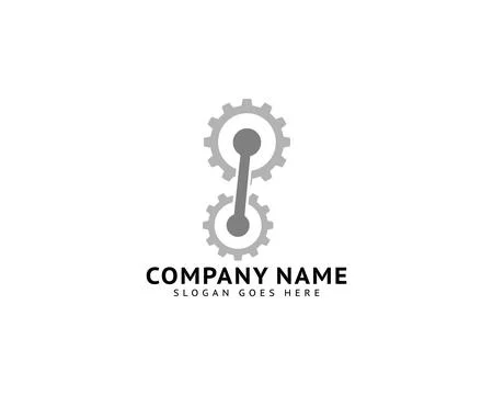 Gear Logo Template Vector Icon Stock Illustration