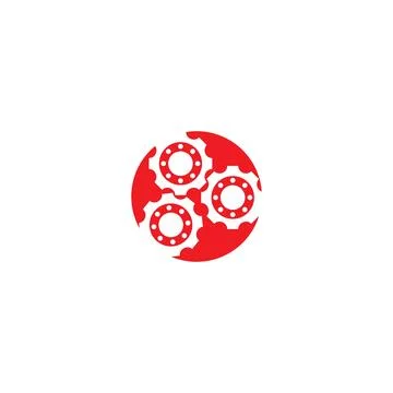 Gear logo template vector 스톡 일러스트