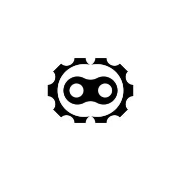 Gear logo template vector Stock Illustration