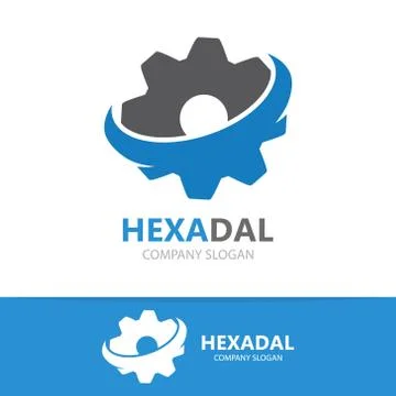 Gear logo vector design. Technology symbol or icon Stock Illustration