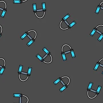 Gear loops rock climbing vector seamless pattern Stock Illustration