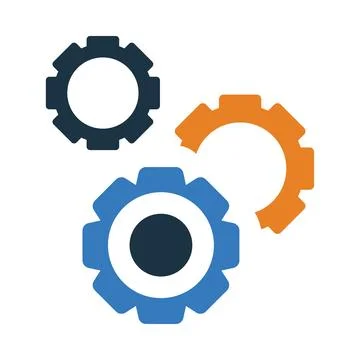 Gear, management, up, down, process, management process icon Stock Illustration