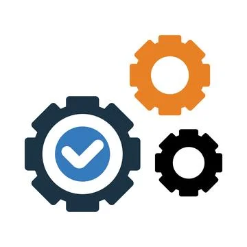 Gear, management, up, down, process, management process icon Stock Illustration
