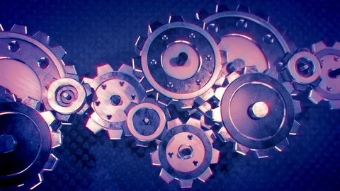 The gear mechanism. Stock Footage 81728952