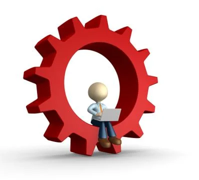 Gear mechanism Illustrazione stock