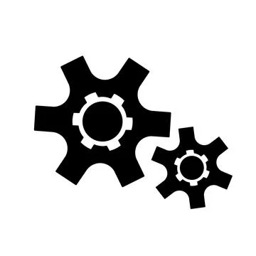 Gear modern flat icons  イラスト素材