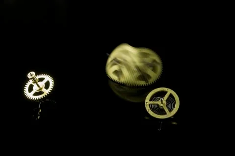 Gear with motion blur Stock Photos