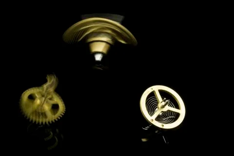 Gear with motion blur Stock Photos