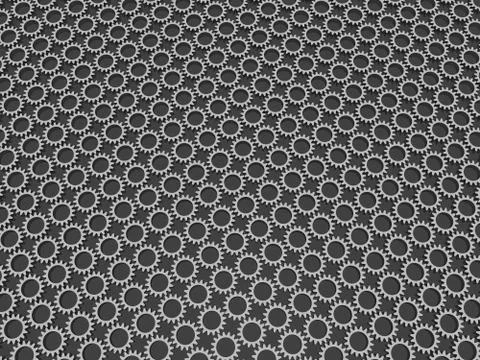 Gear pattern abstract background steel factory 3d render Illustrazione stock