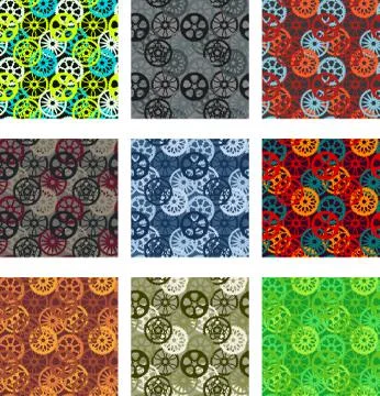 Gear pattern イラスト素材