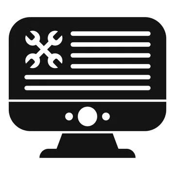 Gear pc manual icon simple vector. Paper page Illustrazione stock