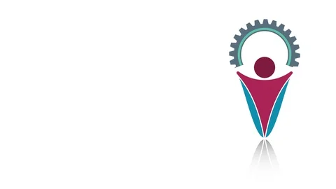 Gear people ideas.4K resolution motion graphic Stock Footage 100178391