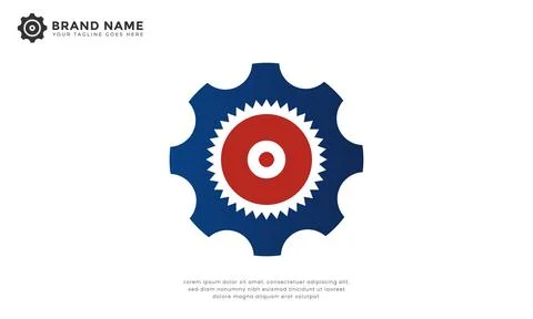 Gear Precision logo Stock-Illustration