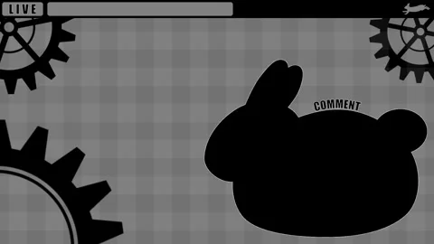 Gear rabbit Looping streaming background. 1080p Stock Footage 258881124