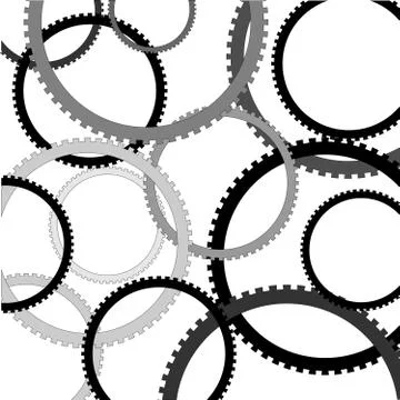 Gear rings Stock Illustration