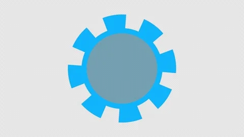Gear Rotating Mechanical Cogwheel Endless Loop Animation for Industrial Technolo Stock Footage 335916945