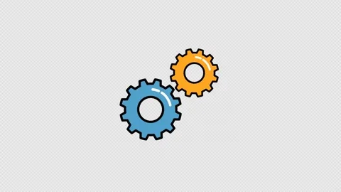 Gear rotation animated Stock Footage 332691162