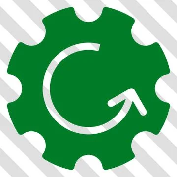 Gear Rotation Vector Icon Stockillustratie