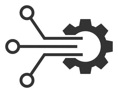 Gear Sensor - Raster Icon Illustration Stock Illustration