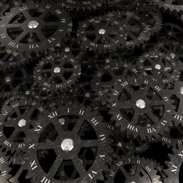 Gear set. 3d rendering Stock Illustration