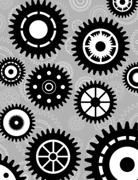 Gear set background wallpaper Stock Illustration