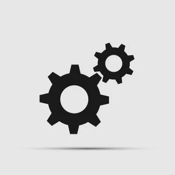 Gear set icons on the background.Vector illustrations Stock Illustration