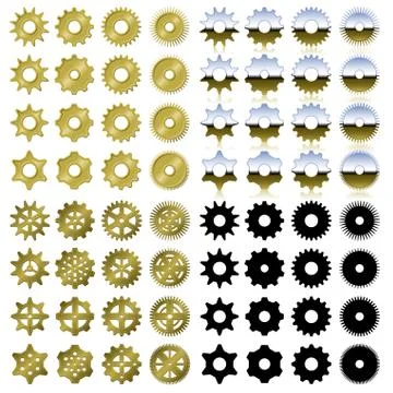 Gear set Stock Illustration