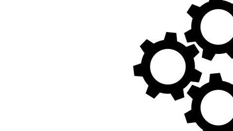Gear set working rotation,4K resolution motion graphic Stock Footage 98757571