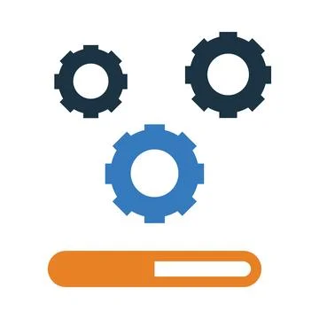 Gear, setting, update, software, setting update icon Stock Illustration