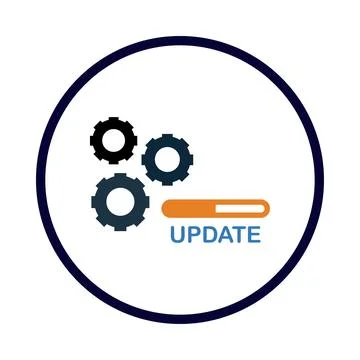 Gear, setting, update, software, setting update icon Stock Illustration