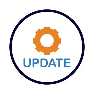 Gear, setting, update, software, setting update icon Stock Illustration