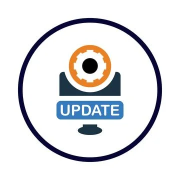 Gear, setting, update, software, setting update icon Stock Illustration