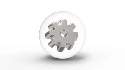 Gear Settings Icon Ilustración de archivo