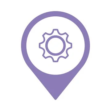 Gear settings setup isolated icon Stock Illustration