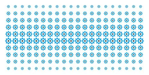 Gear Shape Halftone Pattern イラスト素材
