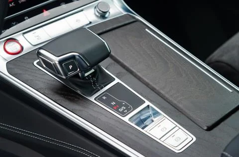 Gear shift in a car Stock Photos