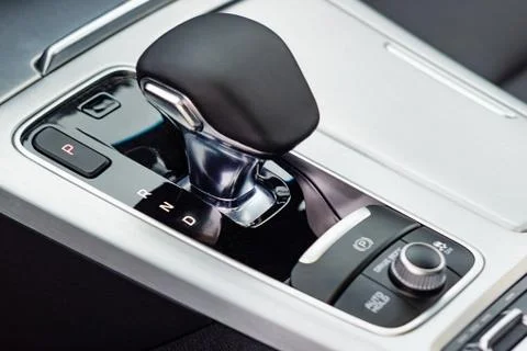Gear shift in a car Stock Photos