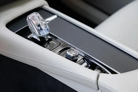 Gear shift in a car Foto stock