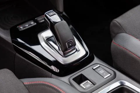 Gear shift in a car Foto stock