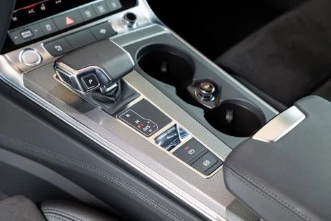 Gear shift in a car Stock Photos