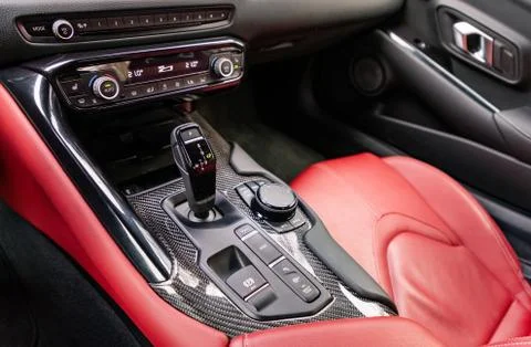 Gear shift in a car Stock Photos
