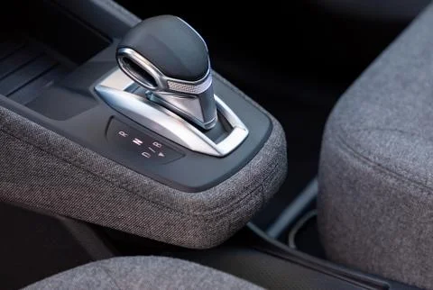 Gear shift in a car Stock Photos