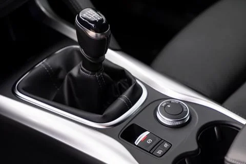 Gear shift in a car Stock Photos